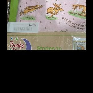 Pink Baby Blanket with Rabbit Design